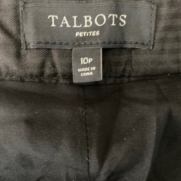 Talbots Petites Pants Wool Tweed Sequined Shimmer Womens Size 10P - Picture 3 of 11